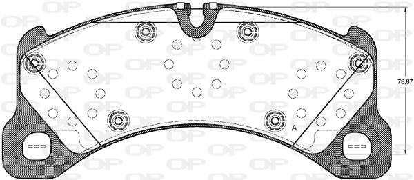 OPEN PARTS Jarrupala, levyjarru BPA1345.50